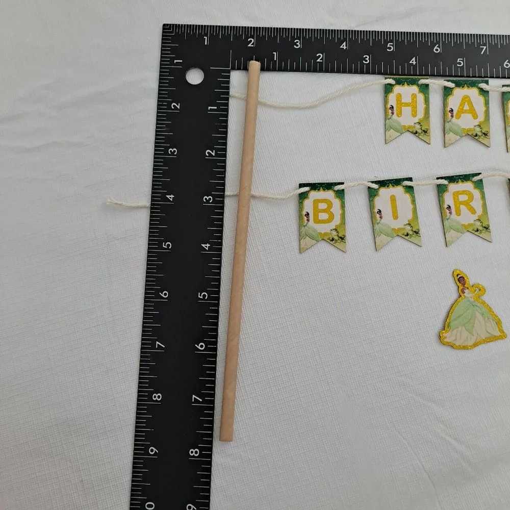 Happy Birthday Bunting Cake Topper Princess And The Frog Disney